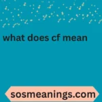 what does cf mean