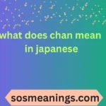 what does chan mean in japanese