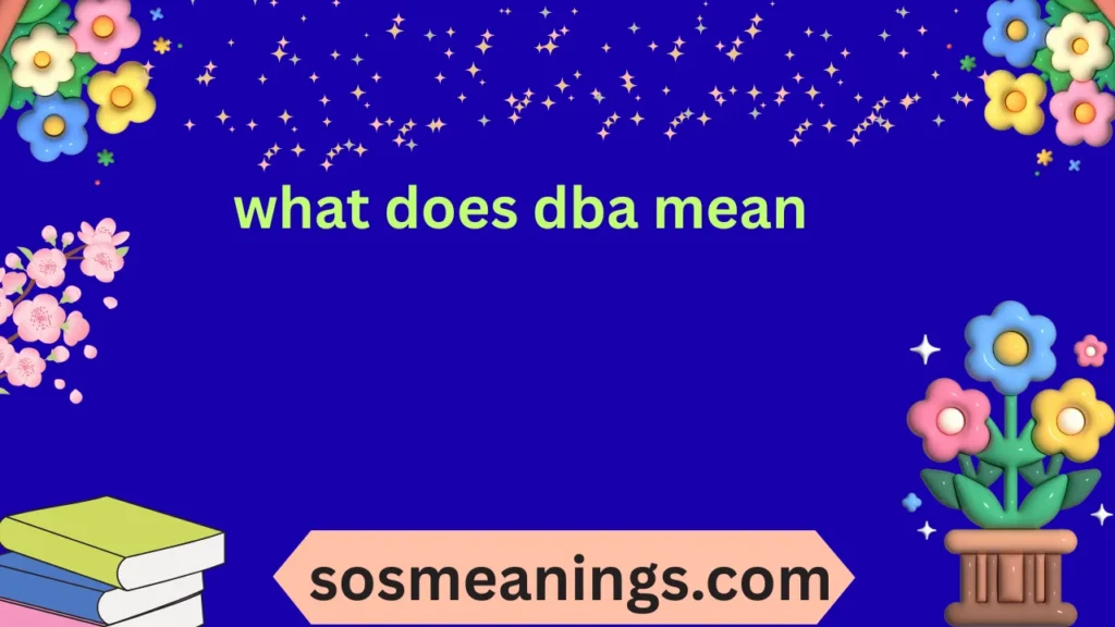 what does dba mean