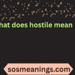 what does hostile mean