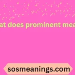what does prominent mean
