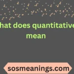 what does quantitative mean