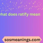 what does ratify mean