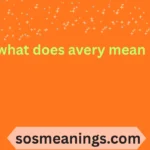 what does avery mean