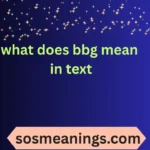 what does bbg mean in text