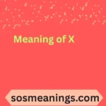 Meaning of X