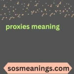 proxies meaning