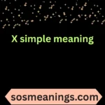 X simple meaning