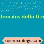 domains definition