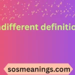 indifferent definition