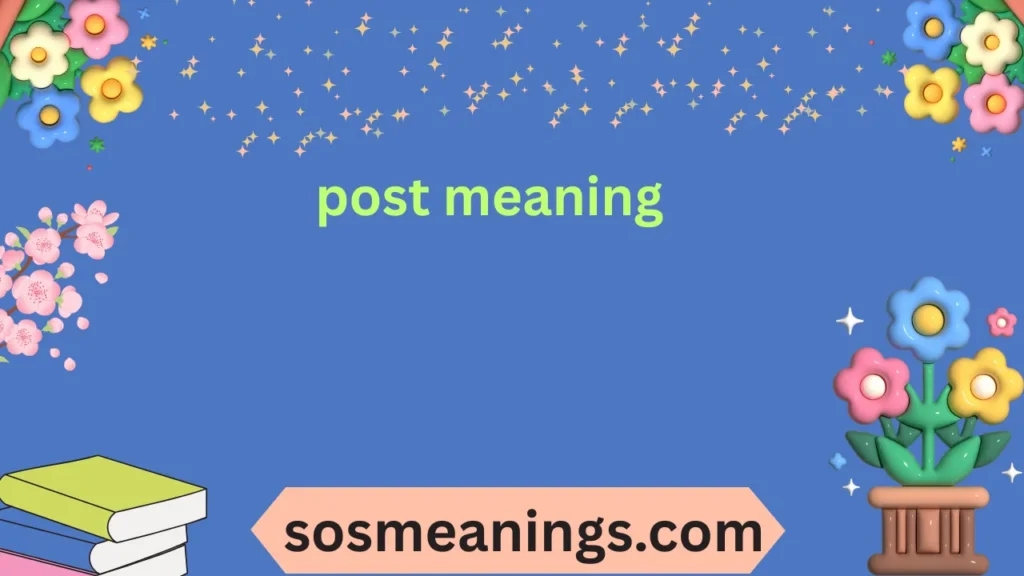 post meaning
