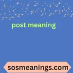 post meaning