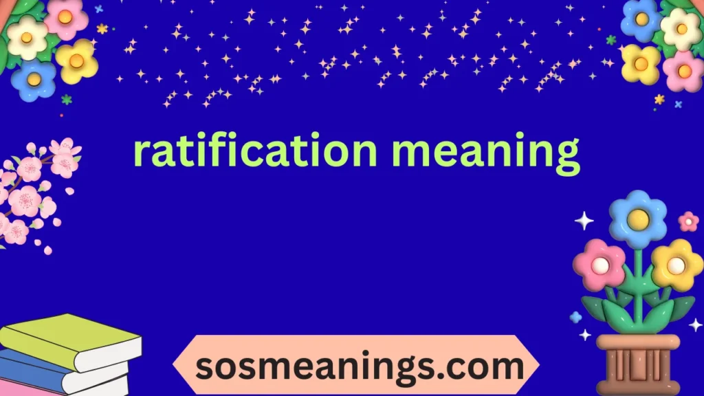 ratification meaning