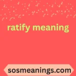 ratify meaning