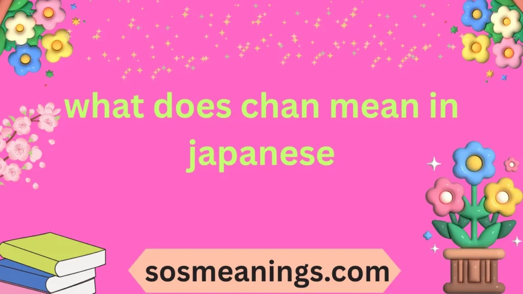 what does chan mean in japanese